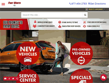 Tablet Screenshot of fortworthnissan.com